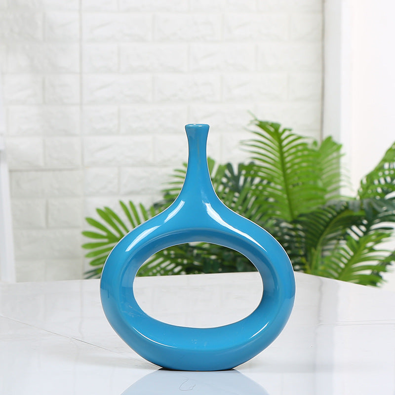 The Perfect Touch for Your Home: Hollow Ceramic Decorative Home Flower Vase